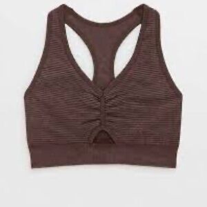NWOT Aerie Chocolate Sports Bra